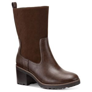 STYLE & COMPANY Womens Brown Back Pull-Tab Skylarr Block Heel Heeled Boots 11 M